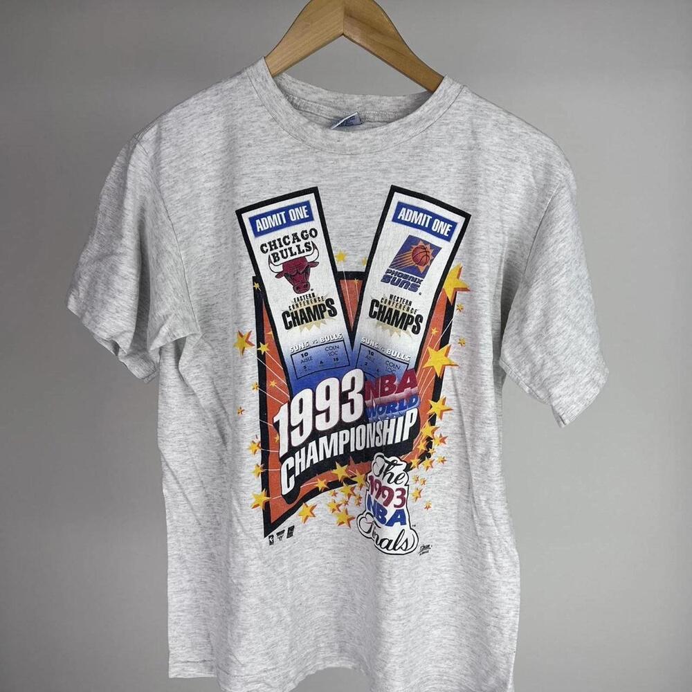 1993 Nba Finals Chicago Bulls Vs Phoenix Suns T Shirt Basketball Salem Medium